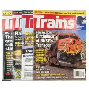 Lot 4 Trains Jan Feb Mar Apr 2007 Magazine Railroad Locomotive Hobby Collect